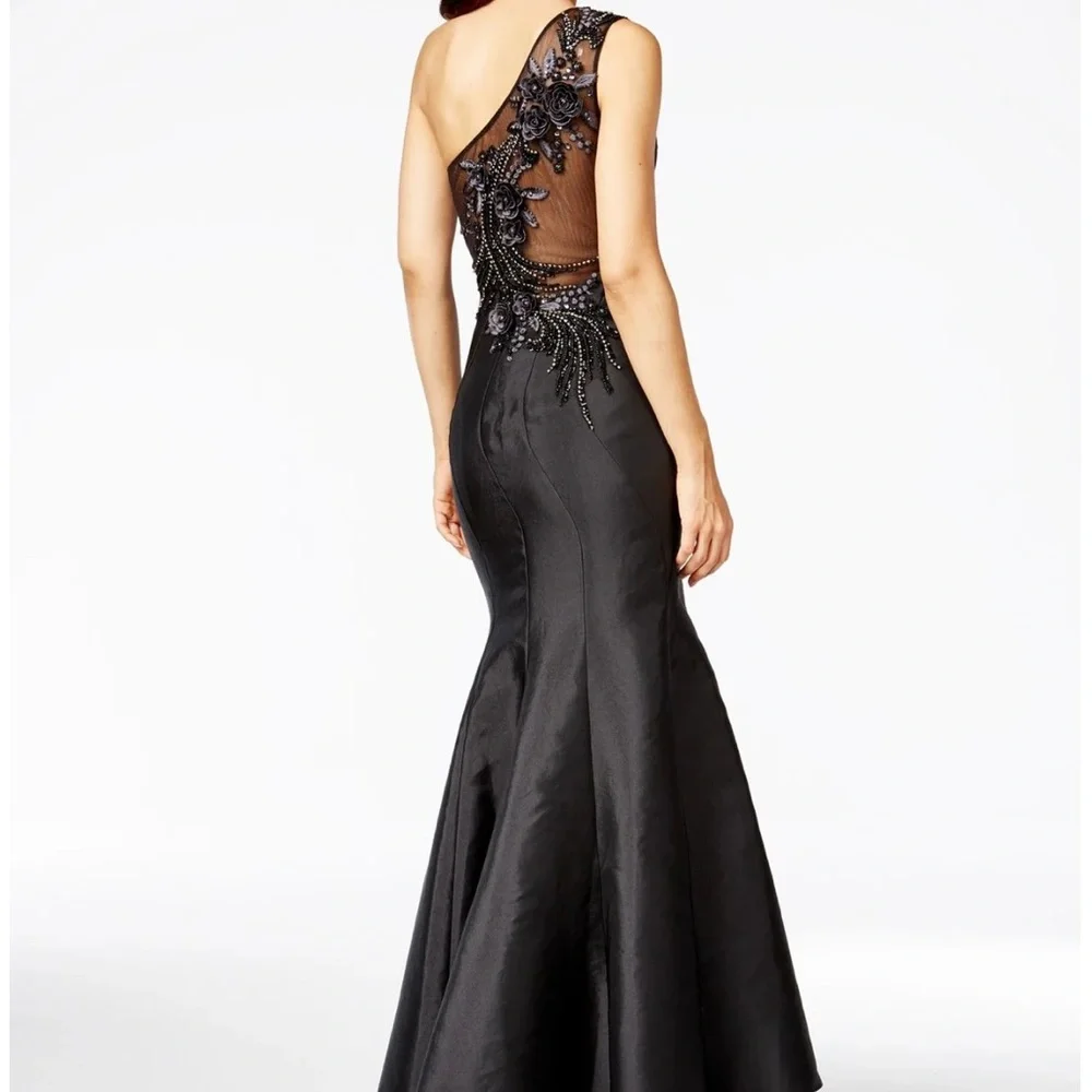 Mermaid One Shoulder Evening Gown - Picture 10 of 10